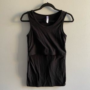 Latched Mama ribbed nursing tank top, size XS